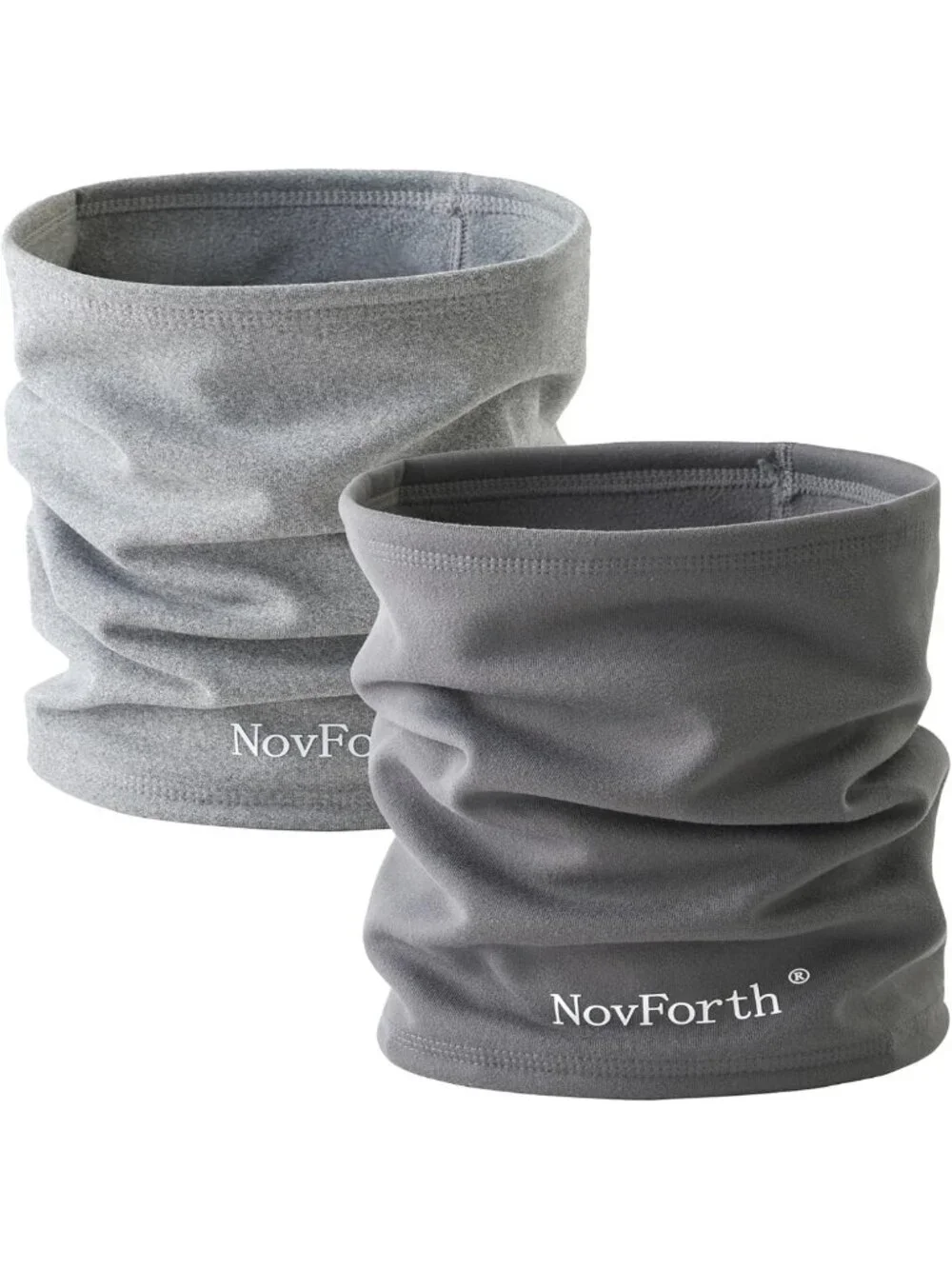2-Pack Winter Neck Warmers for Men & Women - Thick Windproof Gaiter Face Scarves